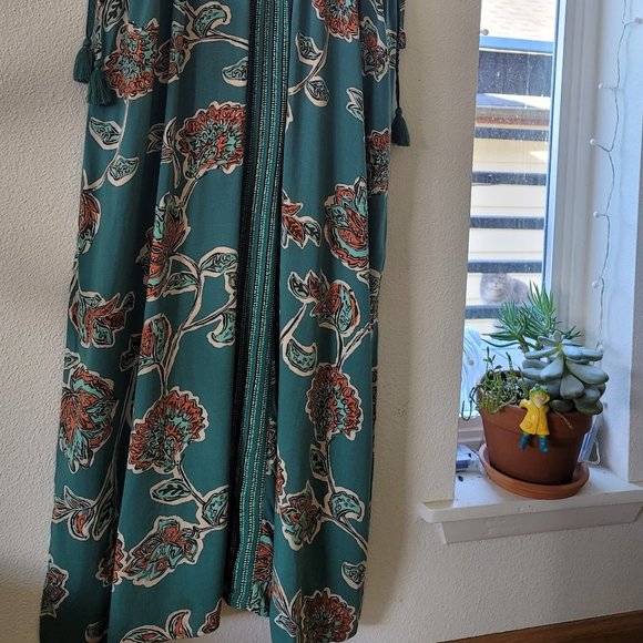 Knox Rose Teal and Red Floral Maxi Dress - Picture 13 of 15
